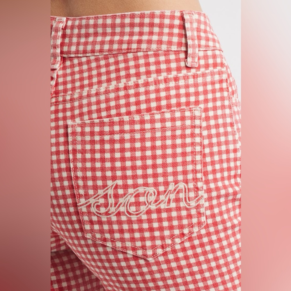 NWT Damson Madder Gingham Capri Jeans UK 6 / US 2 - Picture 4 of 15
